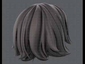 3d hair style for girl v76 Model 3D