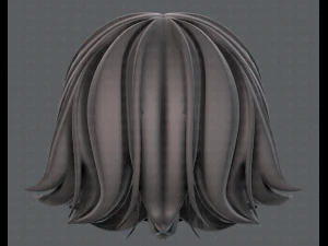3d hair style for girl v76 3D Model