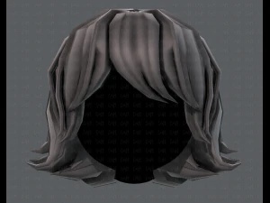 3d hair style for girl v76 3D Model
