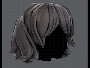 3d hair style for girl v76 Model 3D
