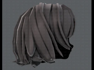 3d hair style for girl v76 3D Model