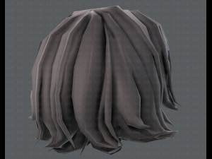 3d hair style for girl v76 Model 3D