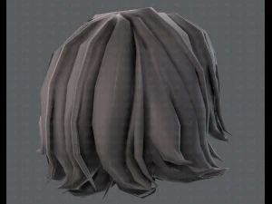 3d hair style for girl v76 3D Model
