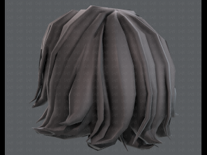 3d hair style for girl v76 Model 3D