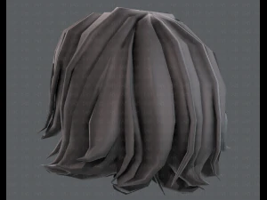 3d hair style for girl v76 3D Model