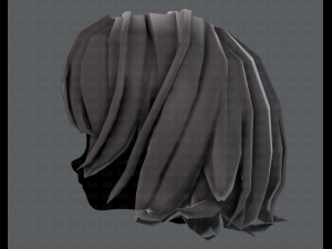 3d hair style for girl v76 Model 3D