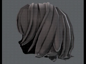 3d hair style for girl v76 3D Model