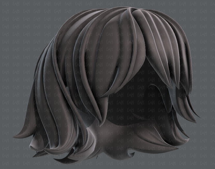 Estilo de cabelo 3D para menina V94 Modelo 3D - TurboSquid 1807102
