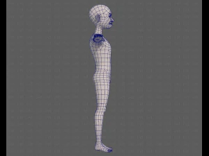 base mesh old man character v08 3D Model