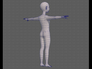 base mesh old man character v08 3D Model