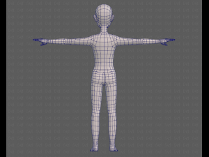 base mesh old man character v08 3D Model