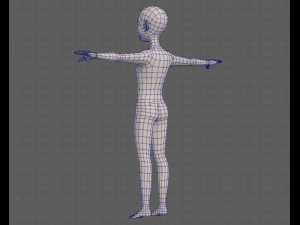 base mesh old man character v08 3D Model