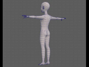 base mesh old man character v08 3D Model