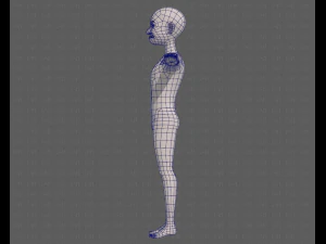 base mesh old man character v08 3D Model