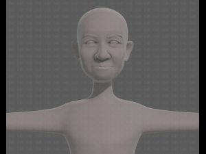 base mesh old man character v08 3D Model