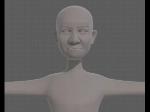 base mesh old man character v08 3D Model