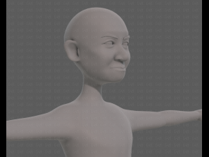 base mesh old man character v08 3D Model