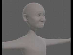 base mesh old man character v08 3D Model