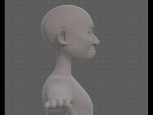 base mesh old man character v08 3D Model