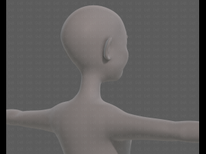 base mesh old man character v08 3D Model