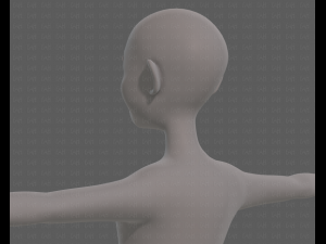 base mesh old man character v08 3D Model