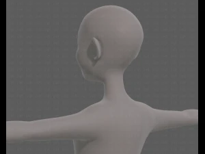 base mesh old man character v08 3D Model