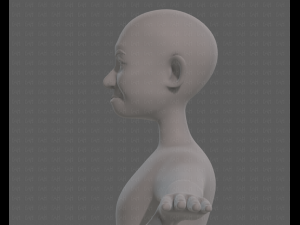 base mesh old man character v08 3D Model