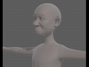 base mesh old man character v08 3D Model