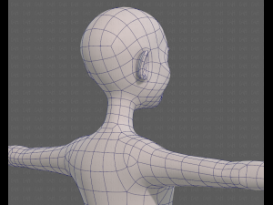 base mesh old man character v08 3D Model