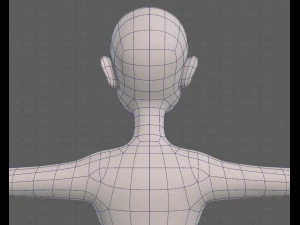 base mesh old man character v08 3D Model