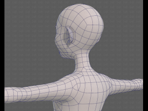 base mesh old man character v08 3D Model