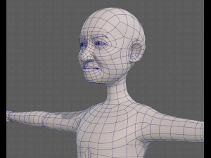 base mesh old man character v08 3D Model