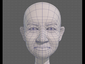 base mesh old man character v08 3D Model