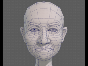 base mesh old man character v08 3D Model