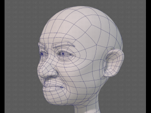 base mesh old man character v08 3D Model