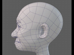 base mesh old man character v08 3D Model