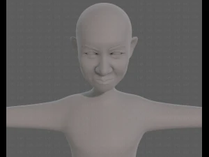 base mesh old man character v08 3D Model