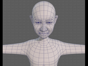 base mesh old man character v08 3D Model