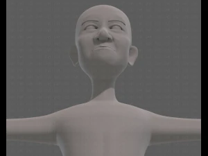 base mesh old man character v08 3D Model