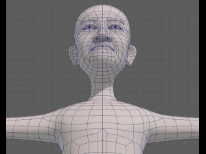 base mesh old man character v08 3D Model