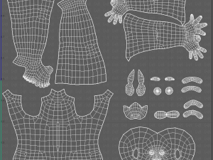 base mesh old man character v08 3D Model
