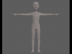 base mesh old man character v08 3D Model