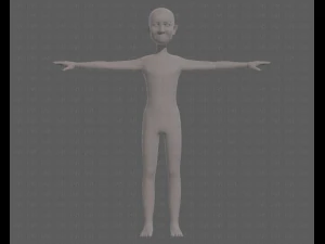 base mesh old man character v08 3D Model