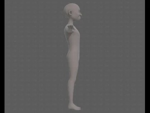 base mesh old man character v08 3D Model