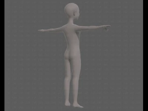 base mesh old man character v08 3D Model