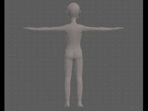 base mesh old man character v08 3D Model