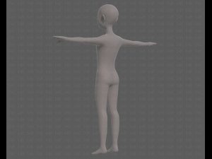 base mesh old man character v08 3D Model