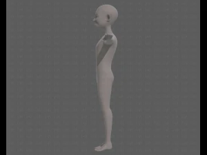 base mesh old man character v08 3D Model