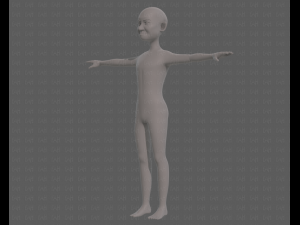 base mesh old man character v08 3D Model