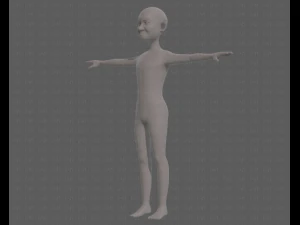 base mesh old man character v08 3D Model